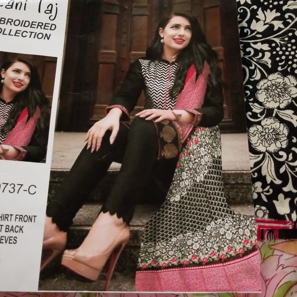 Beautiful cotton unstitched suit